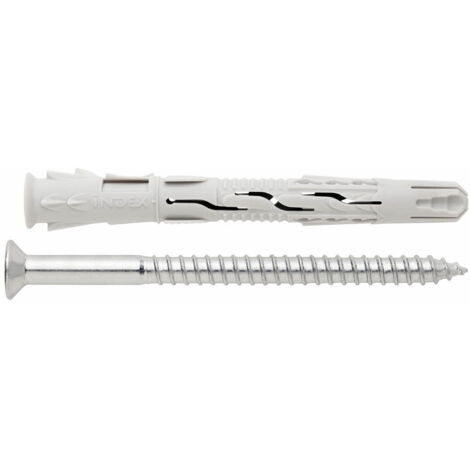 Taco Clavable Tornillo Cabeza Avellanada 10X080Mm Nylon T-Nux Index 50 Pz