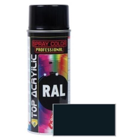 spray acrílico mate. ral 7021. gris negruzco. aerosol. 400 ml - top acrylic