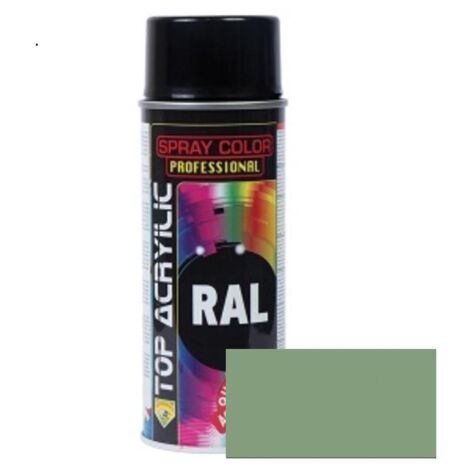 spray acrílico mate. ral 6021 verde pálido. aerosol. 400 ml - top acrylic