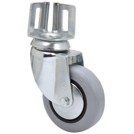 rueda giratora pletina angular 16bh80cp-pgi poliamix-goma gris eje liso