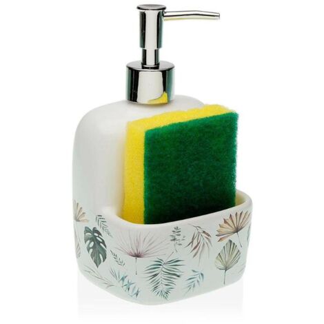 VERSA dispensador estropajero ceramico roxanne , Dispensador estropajero ceramico RoxxanneMarca VersaDispensador de Jabón Versa Cerámica 9,4 x 17,8 x 10,5 cm Material C (1/2)