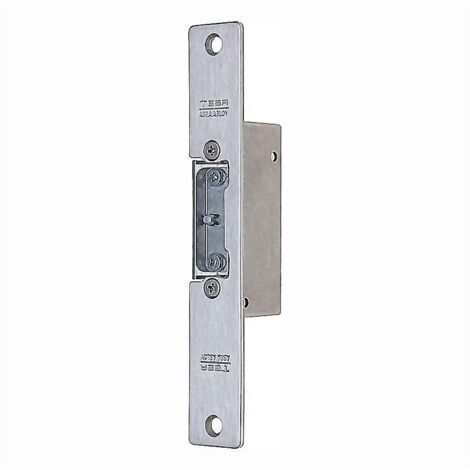 TESA cierre electrico 8/16v ac/dc reversible , Cerradura para portero automático CERAUTCINFrente cortoPicaporte reversible. Medidas placa: 16x2.5cmDistancia entre torni
