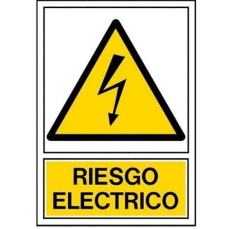 TARVI pegatina 60x80mm ''riesgo electrico'' pequeña , 0UNIDADES