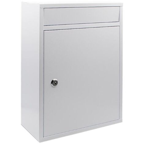 WURKO buzon metalico basico blanco ksx04 , Buzon para interior y exterior básico blanco Wurko Práctico buzón para exteriores fabricado en metal esmaltado de alta calidad en col