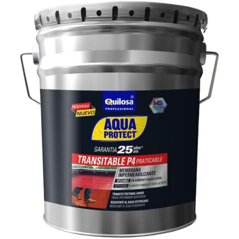 QUILOSA aqua protec p4 transitable 20 kg t041053 gris , Aqua Protec P4 Transitable 20 Kg T041053 Gris de la marca Quilosa.