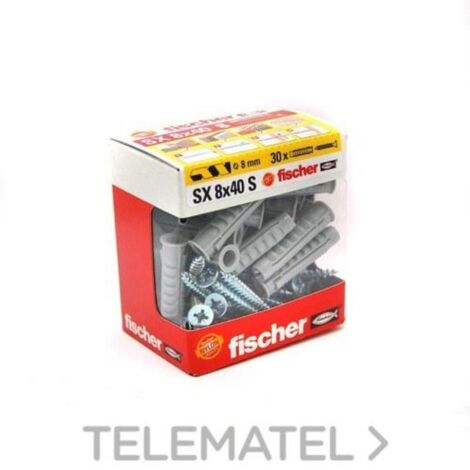 FISCHER caja 30 tacos sx 840 s brico 513467 fischer , Caja 30 Tacos Sx 8x40 S Brico 513467 de la marca Fischer.