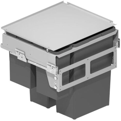 cubo de basura extraíble meila. extracción total. cierre amortiguado. 35l. módulo 300 - menage confort modulo modulo 300 modulo modulo 600 capacidad meil 2x35l (1/2)