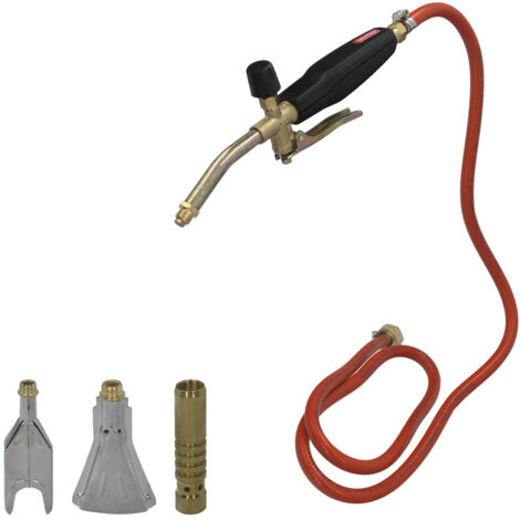 WOLFPACK LINEA PROFESIONAL soplete 3 boquillas usos varios con tubo (1/5)