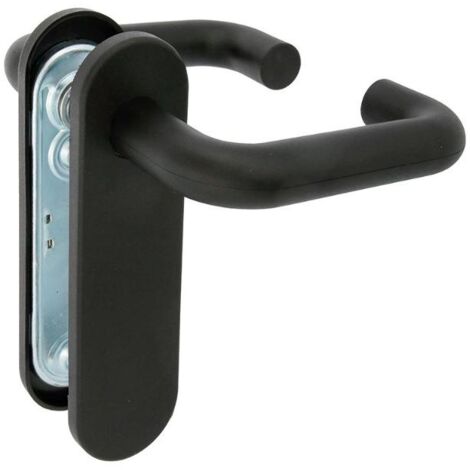AMIG manilla 3p acero&43polipropileno negro juego , Juego de manillas de acero y polipropileno negro Mod 3P Amig Juego de manillas con núcleo de acero y recubrimiento de poliprop (1/4)