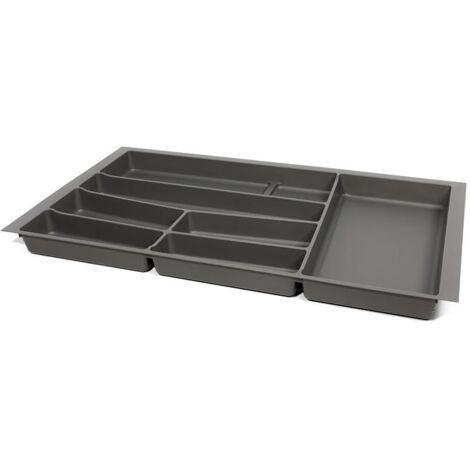 cubertero modelo auro para cajón módulo 300 - 1000 acabado antracita/blanco modulo modulo 900 acabado antracita