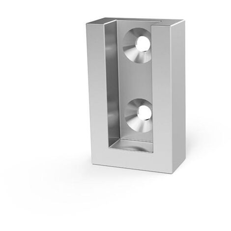 soporte tubo lateral eco 30-12 acabado plata / grafito acabado plata