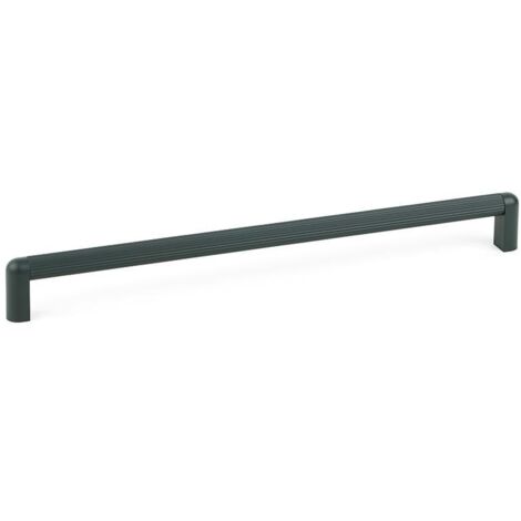 tirador de mueble asa barra riss mini. aluminio. sin tornillería visible - viefe acabado verde dist. agujero dist. 320mm.