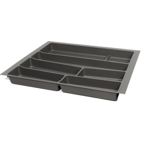 cubertero modelo auro para cajón módulo 300 - 1000 acabado antracita/blanco modulo modulo 600 acabado antracita