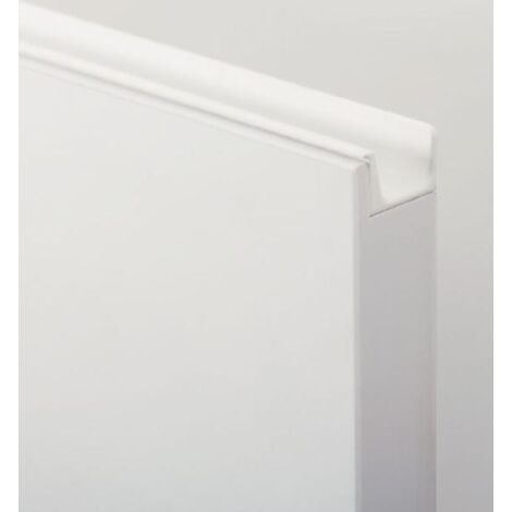tirador de aluminio para embutir jey 2. aluminio. blanco mate - viefe largo long. 347mm.