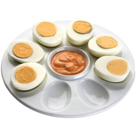 BANDEJA REDONDA HUEVOS RELLENOS 8 UNIDADES