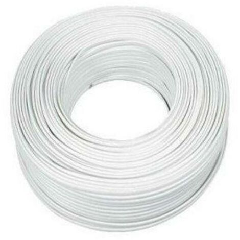 cable electrico manguera plana 2x1,50 mm de 100mt blanco mp2x1,5