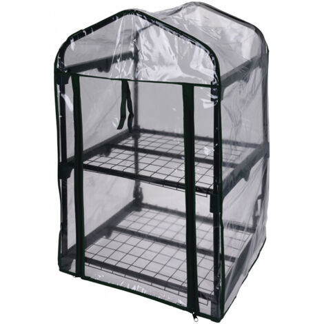 PROGARDEN invernadero 2 pisos 50x45x80 cm , Invernadero 50 x 45 x 80 cmIdeal para cultivar varios vegetales, este invernadero encontrará su lugar en su terrazaGracias a la