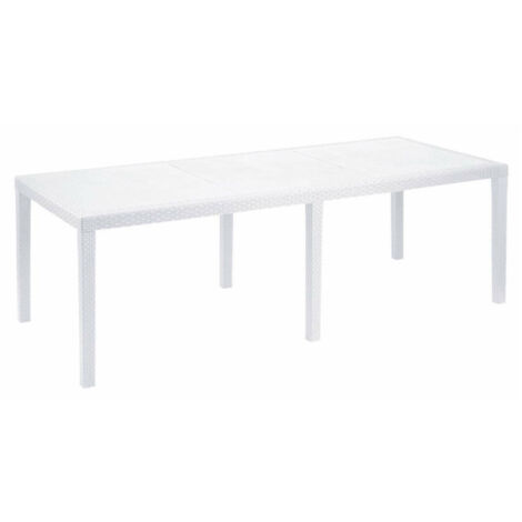PROGARDEN mesa resina queen 220x90 cm blanca , Mesa 220 x 90 cm Queen blancaFabricada en polipropileno de alta calidadExtensible de 1,6 a 3,4 metrosFabricado en plástic