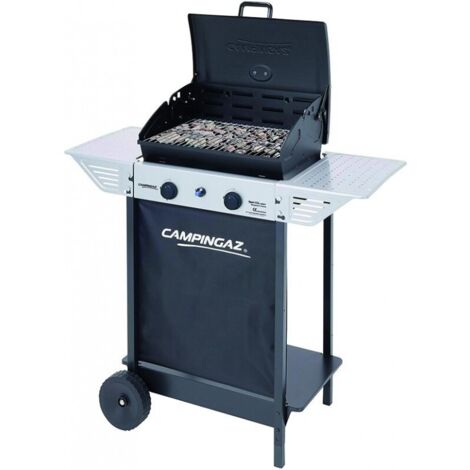 CAMPINGAZ barbacoa gas xpert 100l+ rocky int , Barbacoa de Gas Xpert 100L. + Rocky. -Marca: Campingaz. -Peso: 20 Kg. -2 quemadores. -Con ruedas.  -Área de cocinado: 445 x 345 cm. -