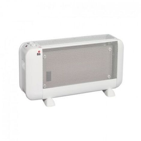 FM – Radiador de mica blanco 900 W – Calor suave sin consumo de oxígeno – Termostato regulable – Diseño compacto para espacios reducidos (1/2)