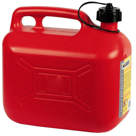 MAURER bidon gasolina    5 litros homologado , Bidon gasolina.- Capacidad: 5 litros.- Homologado.- Realizado en PVC.- Incluye canula para verter el combusti