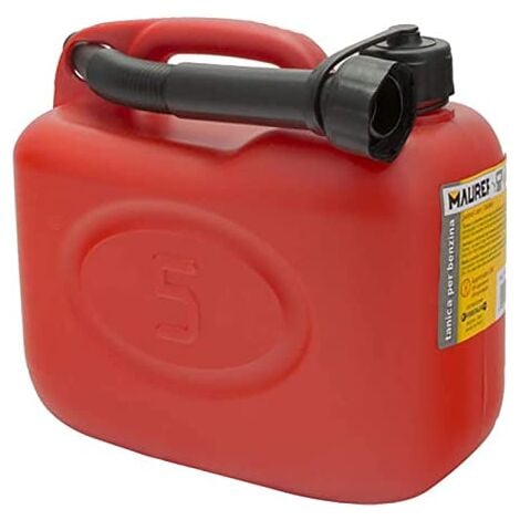 MAURER bidon gasolina    5 litros homologado , Bidon gasolina.- Capacidad: 5 litros.- Homologado.- Realizado en PVC.- Incluye canula para verter el combusti