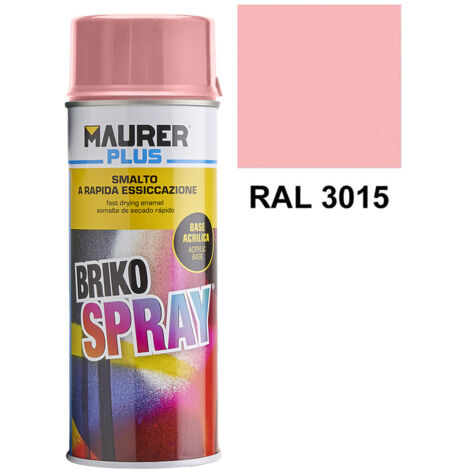 MAURER spray pintura rosa claro 400 ml. , Spray rosa claro.- Capacidad: 400 ml.- RAL: 3015.- Esmalte acrílico de uso profesional.- Excelentes propiedades de