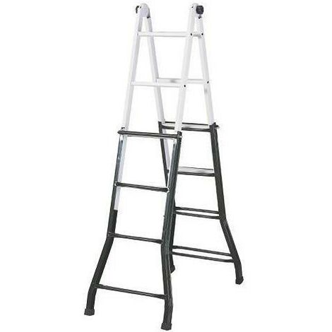 SONECOL escalera multifuncion 4x4 m acero ema-04n , Escalera multifunción EMA-04N Extensible 4x4 peldañosFabricada en aceroHasta 150 KgCertificado EN131Altura s