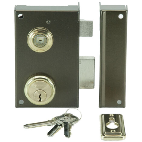 Cerradura sobreponer ILARGI 56b 70mm HE izquierda perfil