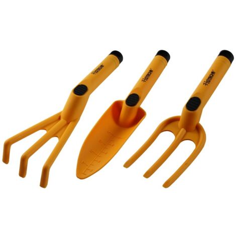 HOTECHE herramientas jardineria plastico 3 piezas juego , Juego de herramientas de jardinería de plástico Hoteche Realizados en fibra de vidrio Kit de tres piezas compuesto