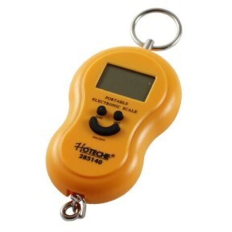 HOTECHE balanza electronica con gancho 0/45 kg , Balanza electrónica portátil Hoteche Medición precisa Pantalla LCD digital retroiluminada Medición en kilogramos, onzas (1/4)