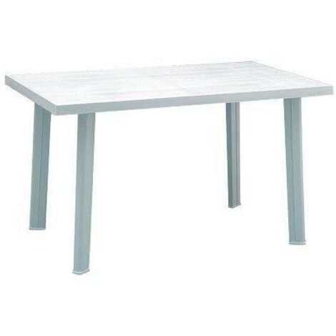 PROGARDEN mesa resina velo blanca 126x76 cm , Mesa Velo Blanca 126x76cm. -Marca: Progarden. -Mesa fabricada en resina color blanco. -Se sirve desmontada y es de muy fácil montaje.