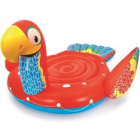BESTWAY isla loro gigante 500x327 cm 43227 , Isla loro gigante 500 x 327 cm 43227. -Espacio para hasta 6 personas en la isla de natación para relajarse y celebrar gigante. -Para am