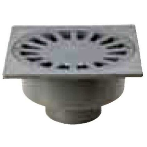 FPLUS sumidero sif.pvc 15x15 salida 50 gris oscu , sumidero sif.pvc 15x15 salida 50 gris oscu