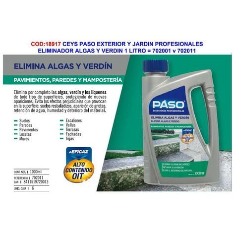 ceys paso ext.y jardin eliminador algas+verdin 1 l 702001-702011
