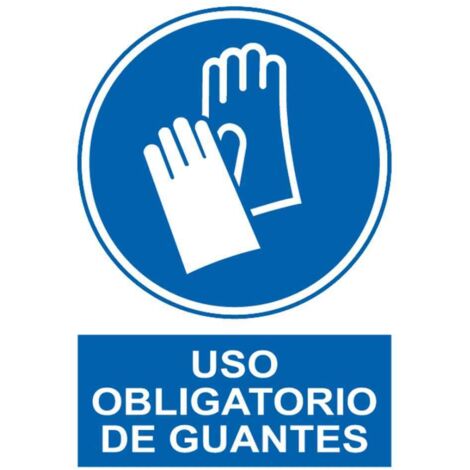 normaluz señal luminiscente obligator.uso guantes21x30 rd20003