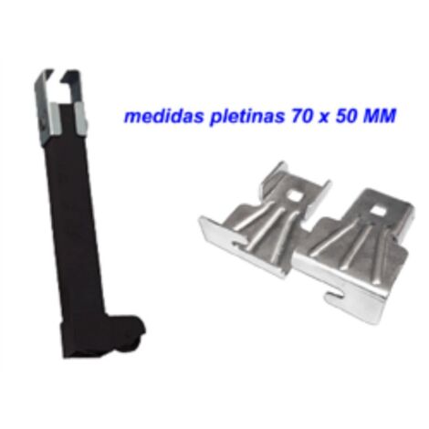 FPLUS patas para somier 30x40 negra juego con ruedas alto 28 cm