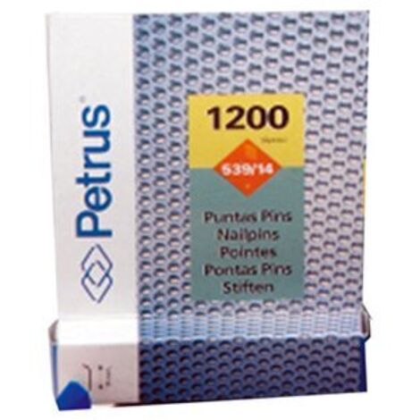 FPLUS petrus puntas pins cobreadas 539-14 mm cajas 1200 und 77524