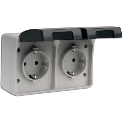SIMON ESTANCA SUPERF.DOS BASE ENCHUFE+TAPA 10/16A 250V=MS535401