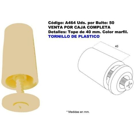 TOPE PERSIANA 40MM PACK DE 2 UNIDADES