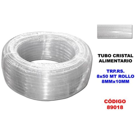 Tubo de cristal alimentario TRP.RS. 8 x 50 m rollo 8mm x 10mm