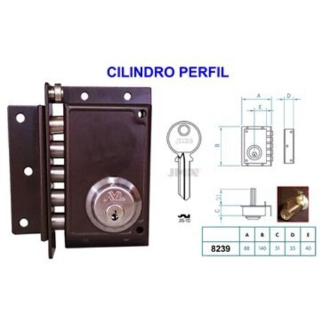 Cerradura Antipalanca AVL 8239 Izquierda Pintada Europerfil