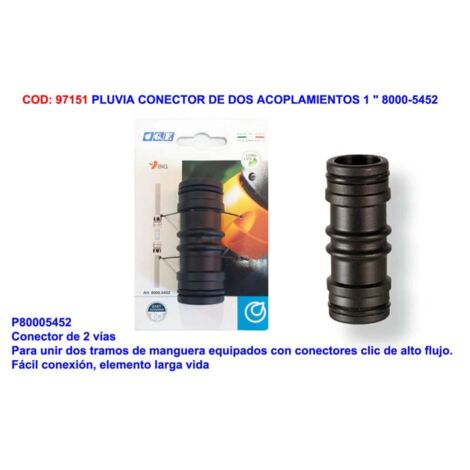 pluvia-gf manguito union  1  conexion rapido  5452-100-010-105