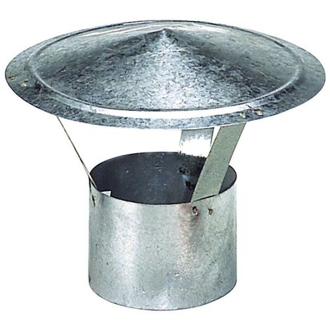Sombrero eólico acero inoxidable para estufa - Ø 100 mm