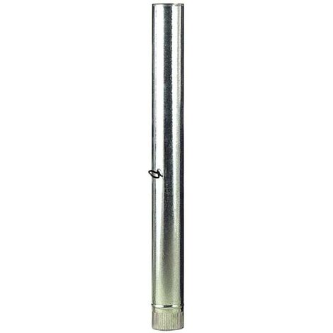 wolfpack tubo estufa acero galvanizado ø 100 mm, ideal estufas de leña, chimenea, alta resistencia, conducto humos. con llave