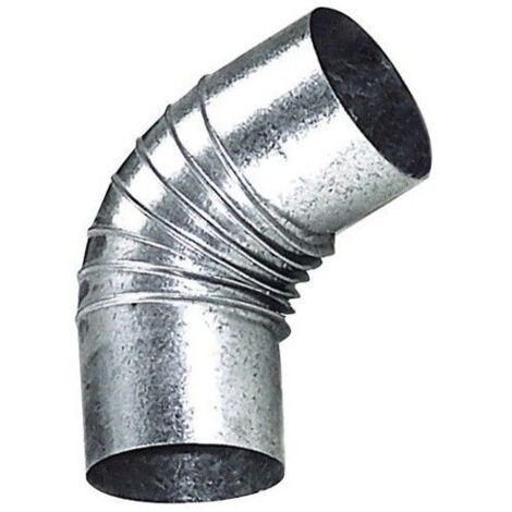 Codo Estufa Galvanizado de  130 mm. 45°.