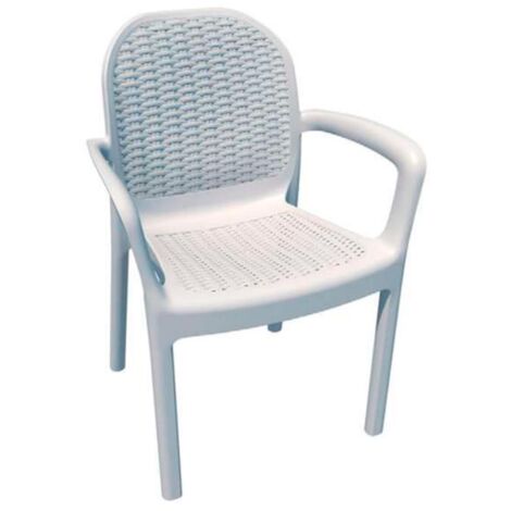 GARDEN LIFE sillon miranda blanco 8298/01 , Sillón blanco Miranda 8298/01. -Marca: Gardenlife. -Diseño de gran actualidad y ergonómico. -Material: Polipropilemo con fibra de vidrio