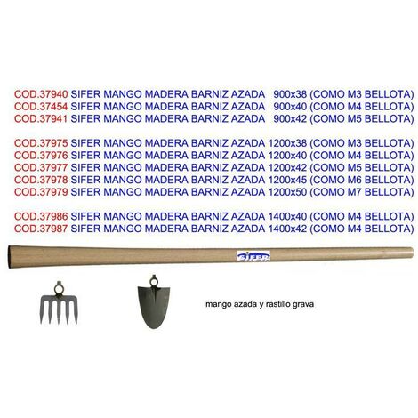 Mango Madera Rastrilla (Almés) 900x40 mm