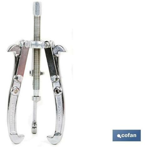 COFAN extractor 3 garras articuladas 3 15-80 , Extractor de rodamientos de 3 garras articuladas y reversibles. Mandíbula reversible para extracción por fuera y por dentro. Acero de