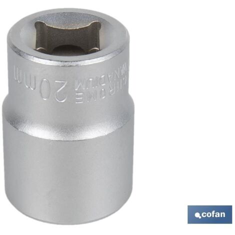 Tengtools Llave De Vaso Bihexagonal 24 Mm: Fuerza Profesional Para Mecánicos | Acero Cromo Vanadio | Acabado Mate Antideslizante